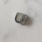 Boucle d'oreille ovale en acier inoxydable argenté - Goldshell