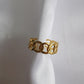 Bague ajustable chaine en acier inoxydable en doré - Goldshell